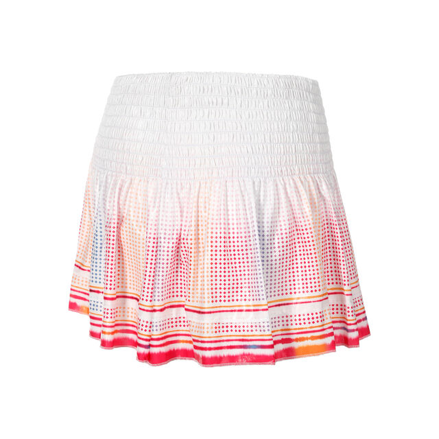 Long Borderline Smocked Skirt